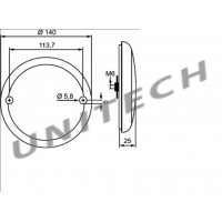 LAMPA ZESP.LED OKRAGLA 10/30V FI140 ;  2SD357026001 , ,357 026-001