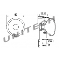 2ZR 965 039-127   LAMPA COFANIA DAF/VDL 24V DO ZABUDOWY 30023290
