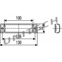 1862083 LAMPA OBRYS.DAF 105XF LED PROST. ZOLTA 2PS008645887