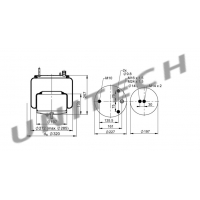 22058738 MIECH VOLVO FM/FH TYL KPL. WYS.270, SR.300 PRZED OSIA FH4 22058738