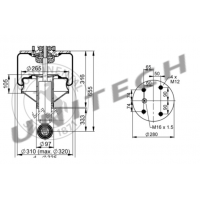 Amortyzator PRZOD RENAULT ILIADE, ARES, EVADYS , IRISBUS , ILIADE ; 661NP13 , 5010556291 CROSSWAY