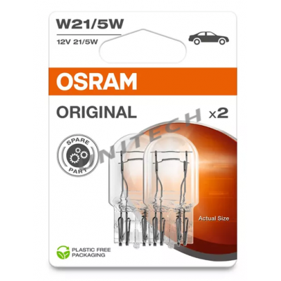 Żarówki Osram swiatła postojowe Original W21/5W 21 W 2 szt ; OSR7515-2BL , 7515-2BL