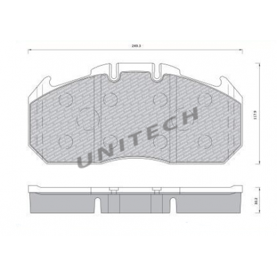 KLOCEK HAMULCOWY WVA29131 MAN TGA, RVI  55917081