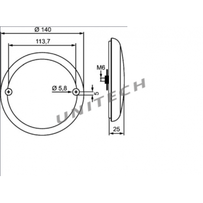 LAMPA ZESP.LED OKRAGLA 10/30V FI140 ;  2SD357026001 , ,357 026-001