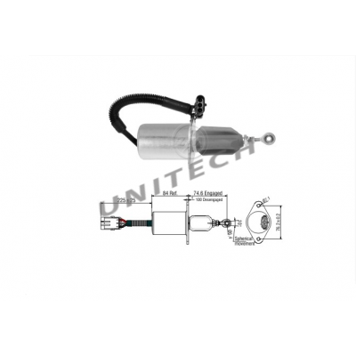 393565000 Włącznik elektromagnetyczny CEWKA GASZENIA CUMMINS B,C 24V