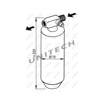 NRF 33113  Osuszacz klimatyzacji VOLVO  FM9, FH12, FH16, FM, FM10, FM12, FM7 ,  20490945