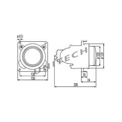 REFLEKTOR VDL BOVA NEOPLAN SOLARIS SOCZEWKOWY MIJANIA L/P SR.100MM 1BL 007 834-007