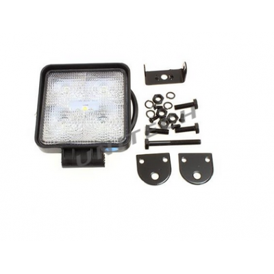 LAMPA ROBOCZA LEDOWA PROSTOKĄTNA, 5 LED 12-24V, 5x3W, 110x110mm, OBUDOWA ALUM.