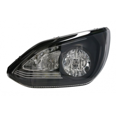 Reflektor L (H15/H7/LED, kolor wkładu: czarny) pasuje do: SETRA 500 ,HL-SE001L