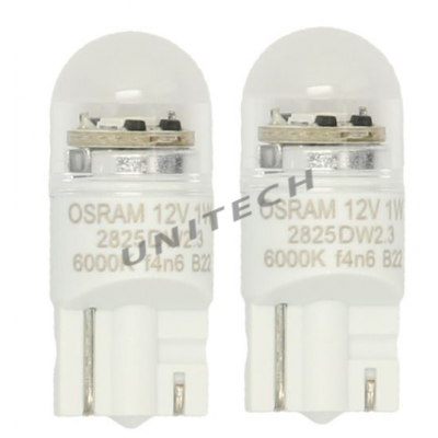Żarówka LED 2szt. W5W 12V 0,8W W2,1X9,5D  LEDriving SL, zimna biel 6000K Świateła obrysowe i pozycyjne ; OSR2825DWP-2BL
