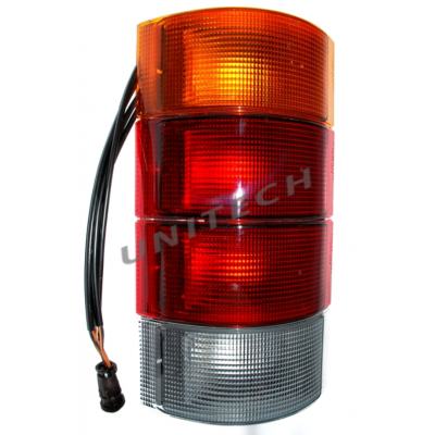 Lampa tył L 24V,  światło cofania, światło stopu, światło pozycyjne SETRA 300 :  ULO 4498-17  , 7540014000