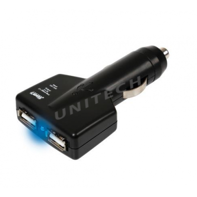 ROZGALEZNIK DO ZAPALNICZKI NA USB 12/24V 2-WYJSCIA USB LAM39042