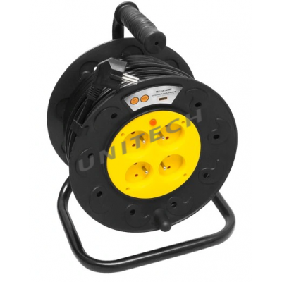 Przedłużacz elektryczny zwijany na bębnie 30m   Blow CZTERY GNIAZDA